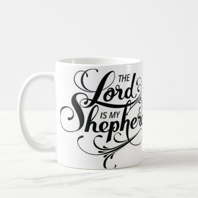 The Lord is my Shepherd Coffee Mug (Left)