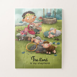 The Lord is my shepherd cute kids puzzle