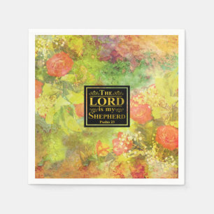 The LORD is my SHEPHERD dining bible verse Paper Napkins