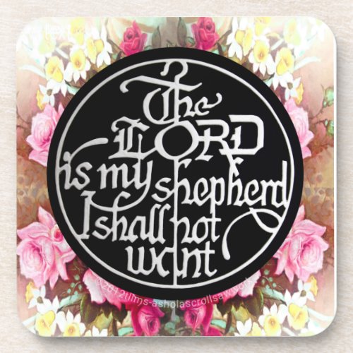 The LORD is my Shepherd  Hard plastic coaster