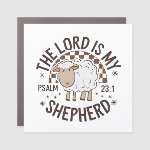 The Lord is my shepherd Jesus Thanksgiving Car Magnet