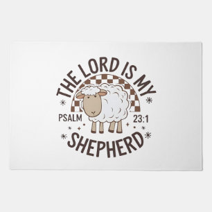 The Lord is my shepherd Jesus Thanksgiving Doormat