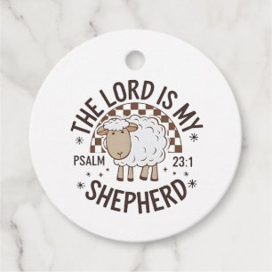 The Lord is my shepherd Jesus Thanksgiving Favor Tags