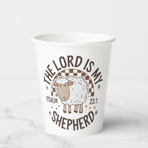 The Lord is my shepherd Jesus Thanksgiving Paper Cups