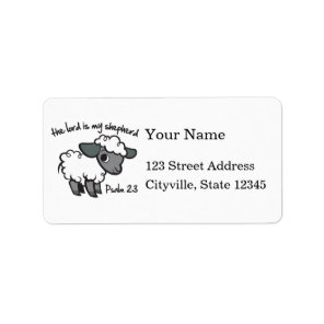 The Lord is my Shepherd Label