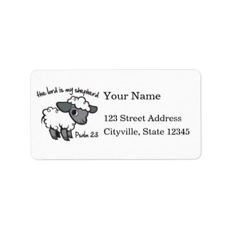 The Lord is my Shepherd Label