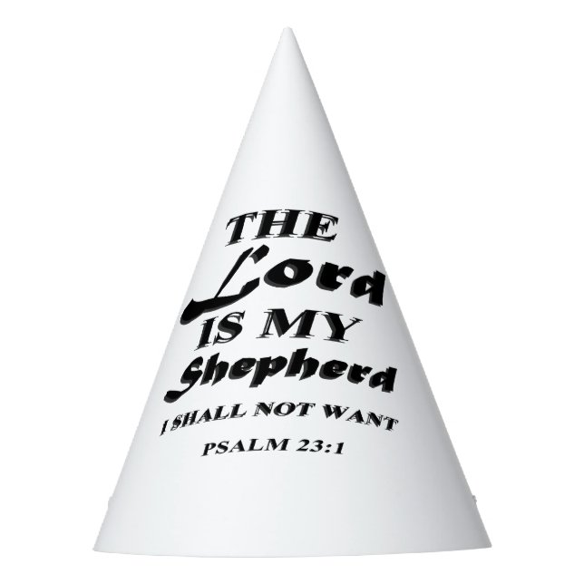 The Lord Is My Shepherd Party Hat (Front)
