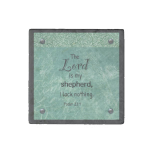 The Lord is My Shepherd Pedestal Sign Stone Magnet