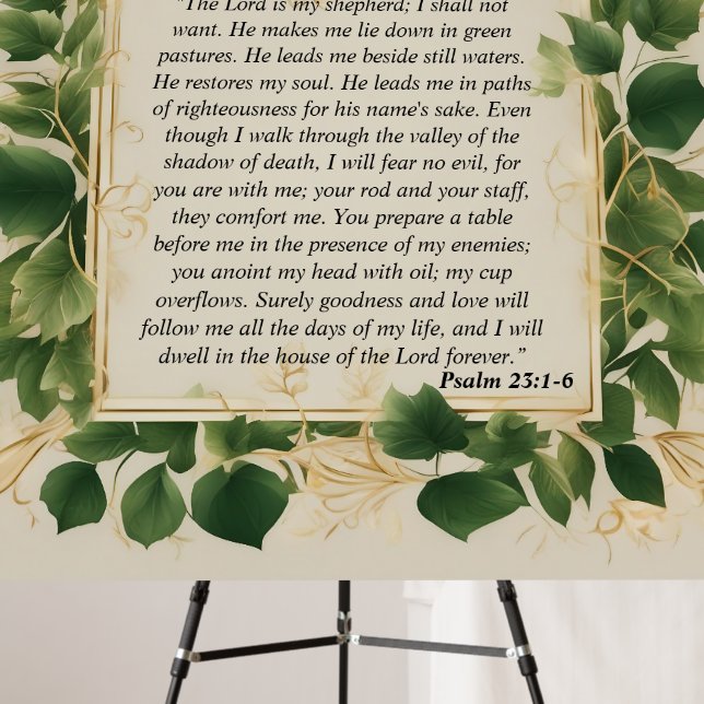 The Lord is My Shepherd Prayer Foam Board (In Situ (Stand))