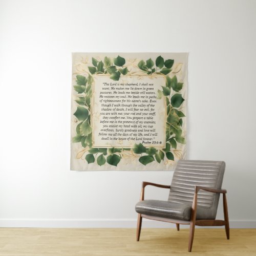 The Lord is My Shepherd Prayer Tapestry