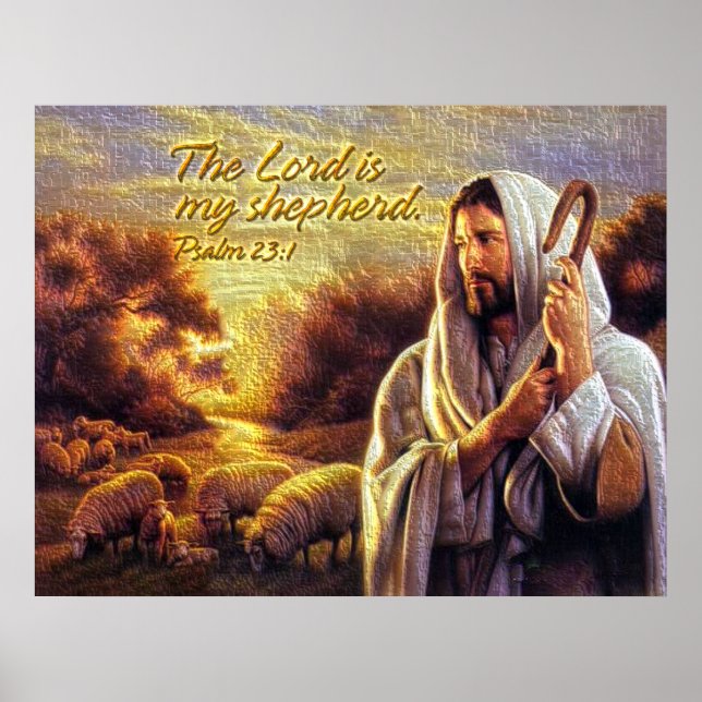 The Lord is my shepherd Print (Front)
