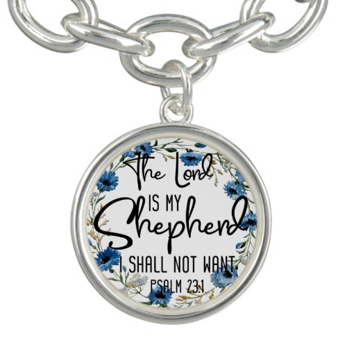 The Lord Is My Shepherd  Psalm 231 Bible Verse Bracelet