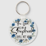 The Lord Is My Shepherd | Psalm 23:1 Bible Verse Keychain at Zazzle