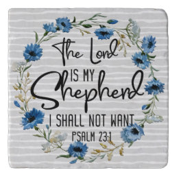 The Lord Is My Shepherd | Psalm 23:1 Bible Verse Trivet