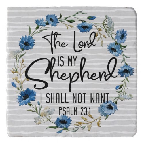 The Lord Is My Shepherd  Psalm 231 Bible Verse Trivet
