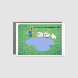 The Lord is My Shepherd Psalm 23:1 Car Magnet