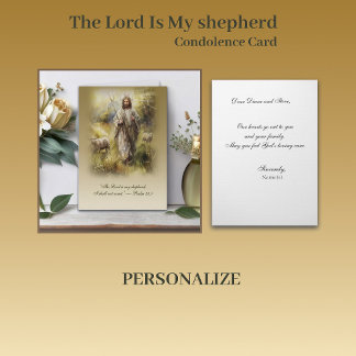 The Lord Is My shepherd — Psalm 23:1 Card