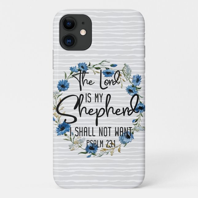 The Lord Is My Shepherd | Psalm 23:1 Christian Case-Mate iPhone Case (Back)