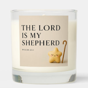 The Lord Is My Shepherd Psalm 23:1 Cream Scented Candle