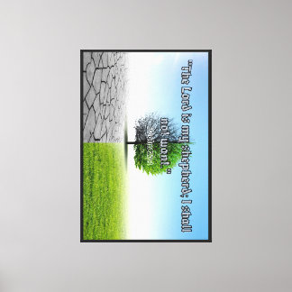 "The Lord Is My Shepherd | Psalm 23:1 Inspirationa Canvas Print