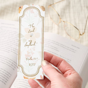 The Lord is my Shepherd. Psalm 23:1 KJV Orange Bookmarks