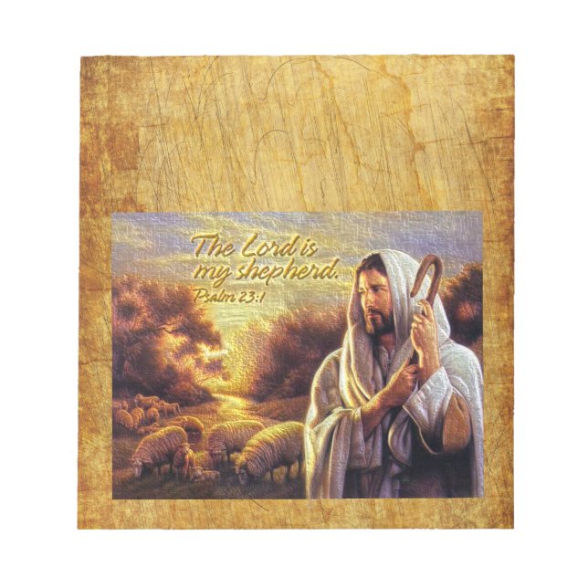 The Lord is my shepherd Psalm 23:1 Options Notepad (Front)
