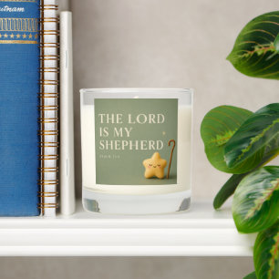The Lord Is My Shepherd Psalm 23:1 Sage Green Scented Candle