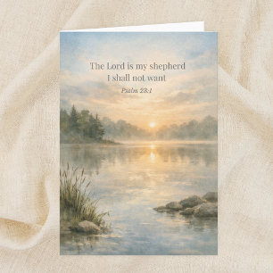 The Lord Is My Shepherd Psalm 23:1 Scripture Card