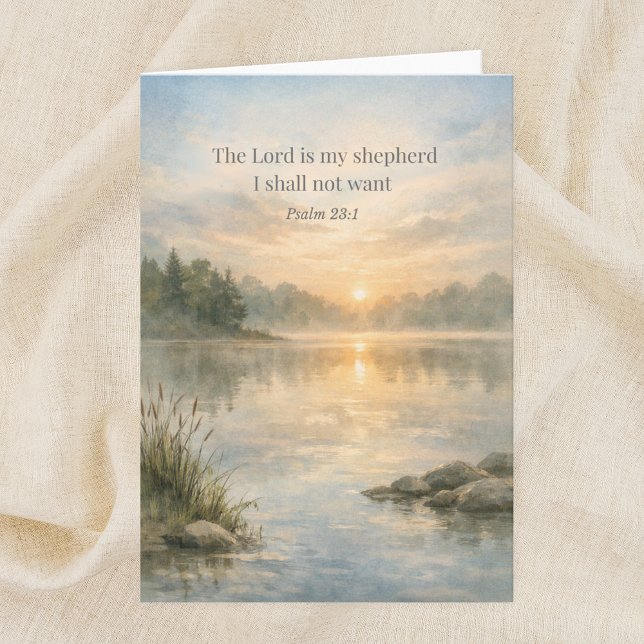 The Lord Is My Shepherd Psalm 23:1 Scripture Card (Creator Uploaded)