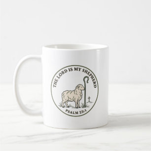 The Lord Is My Shepherd Psalm 23:1 Sheep Coffee Mug