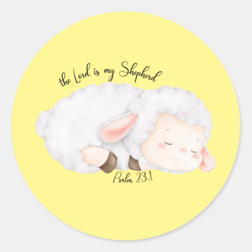 The Lord is my Shepherd Psalm 231 Sticker
