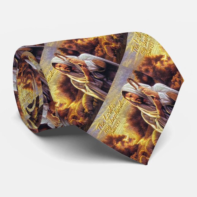 The Lord is my shepherd Psalm 23:1 Tie (Rolled)