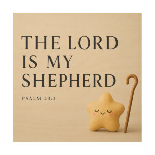 The Lord Is My Shepherd Psalm 23:1 Wood Wall Art
