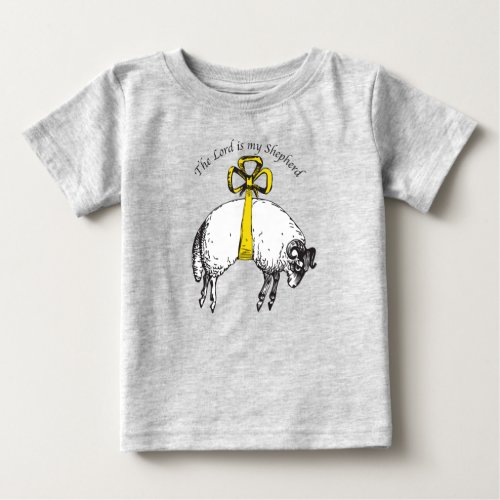 The LORD is my shepherd Psalm 23 Baby T_Shirt