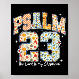 The Lord Is My Shepherd Psalm 23 Christian Bible V Poster
