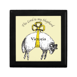 The LORD is my shepherd Psalm 23 Jewelry Box