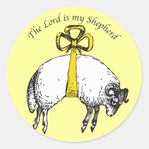 The LORD is my shepherd Psalm 23 Sticker