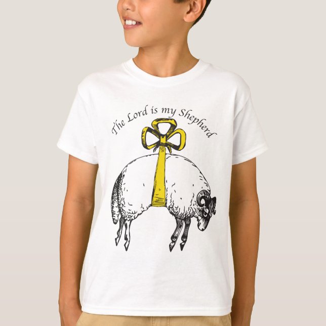 The LORD is my shepherd Psalm 23 T-Shirt (Front)