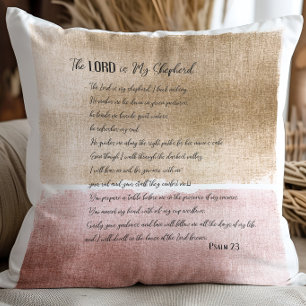 The Lord is my Shepherd Psalm 23 Throw Pillow