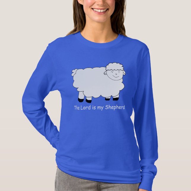 The Lord is My Shepherd Sheep T-Shirt (Front)