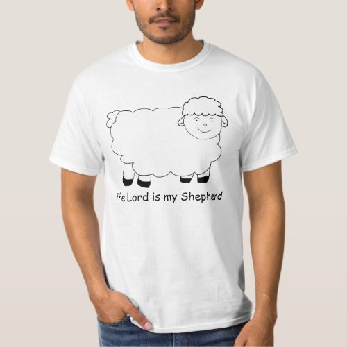 The Lord is My Shepherd Sheep T_Shirt