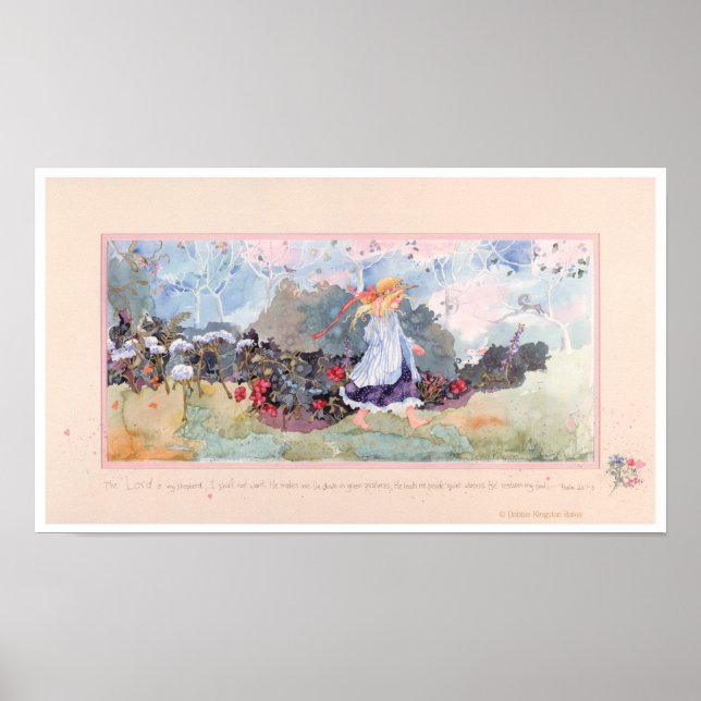 The LORD is my shepherd-Shepherd Girl Poster (Front)