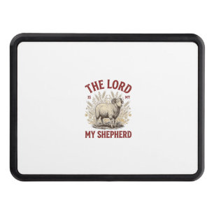 The Lord Is My Shepherd Vintage Sheep Shirt Design Hitch Cover