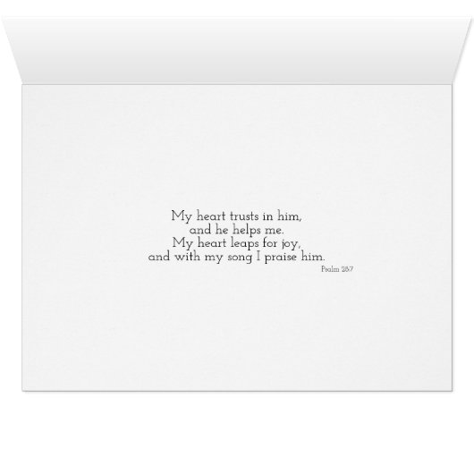 The LORD is my strength (Inside Horizontal (Bottom))