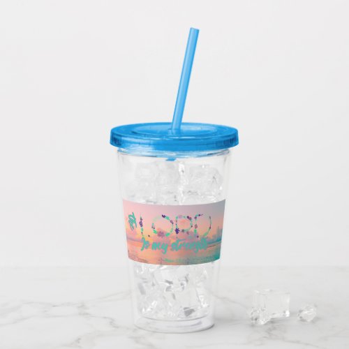 The Lord is my strength  Acrylic Tumbler
