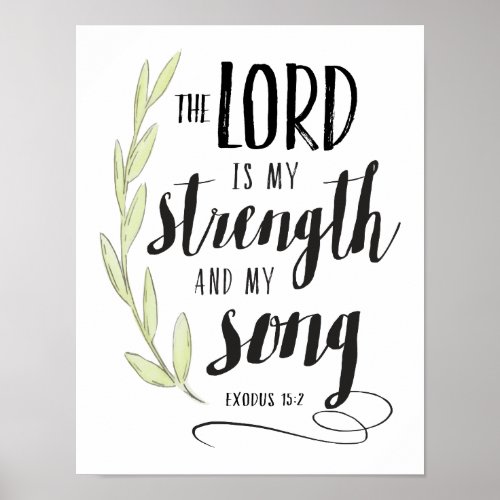 The Lord is My Strength and My Song Print