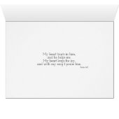 The LORD is my strength Cards (Inside Horizontal (Bottom))