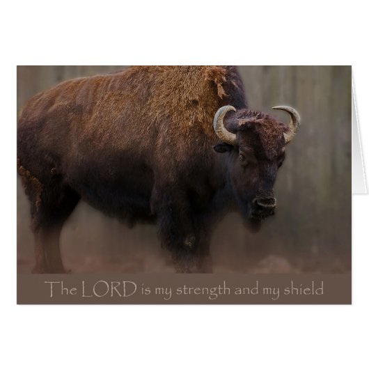 The LORD is my strength Cards (Front Horizontal)