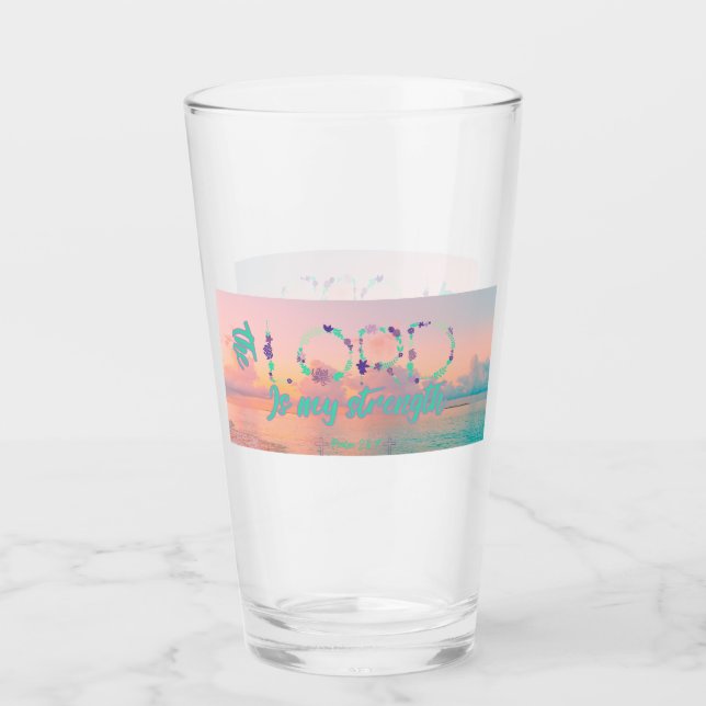 The Lord is my strength  Glass (Front)