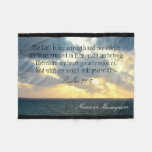 The Lord Is My Strength Psalm Christian Bible Fleece Blanket at Zazzle